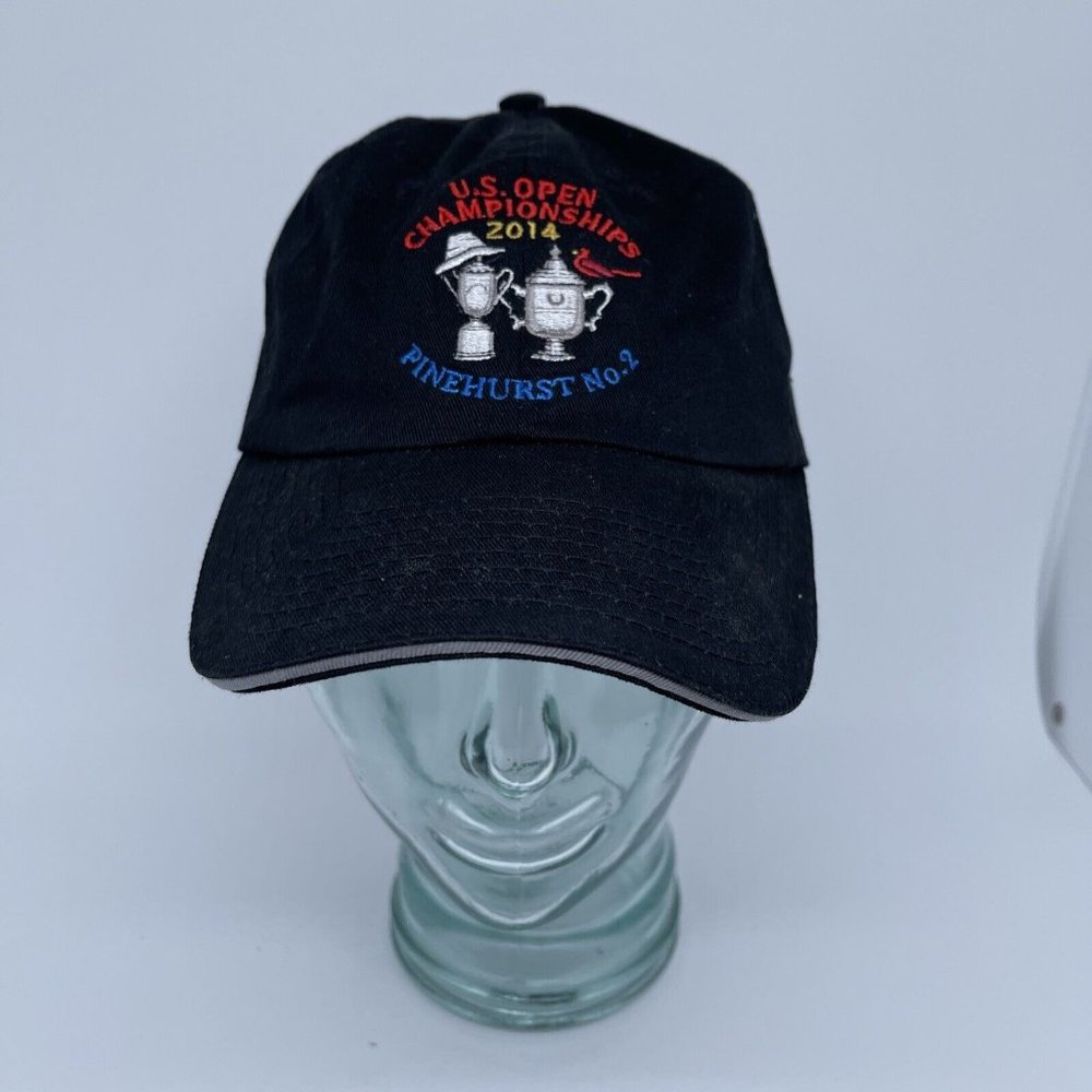 2014 US Open Golf Pinehurst No. 2 Hat Cap Black USGA Member Adjustable